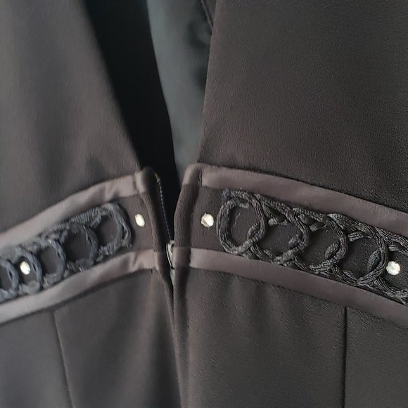 Long, Halter Black Cocktail Dress - Picture 7 of 15